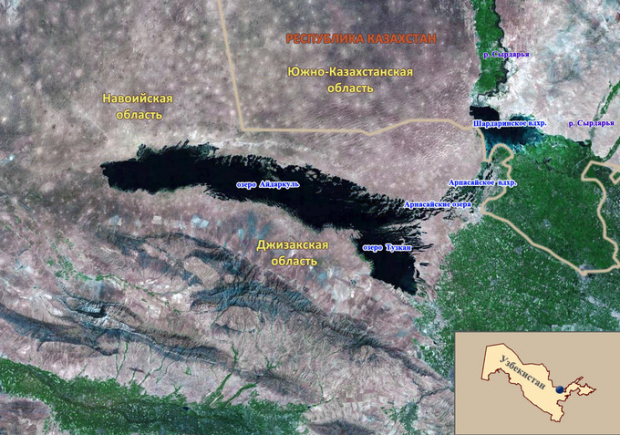 В Узбекистане начало высыхать самое крупное озеро страны – Айдаркуль