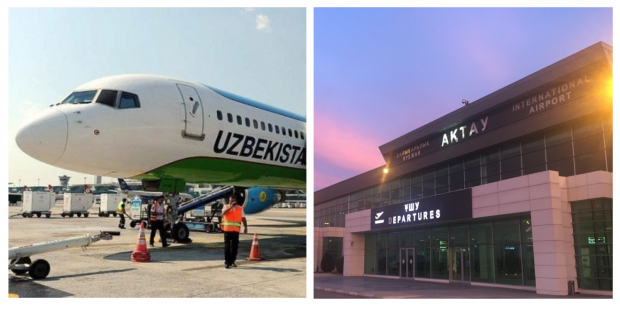 Узбекистан временно приостановил авиасообщение с Актау