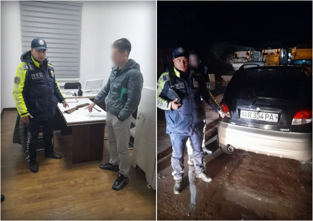 В Ташкентской области задержали водителя, который стрелял по другой машине