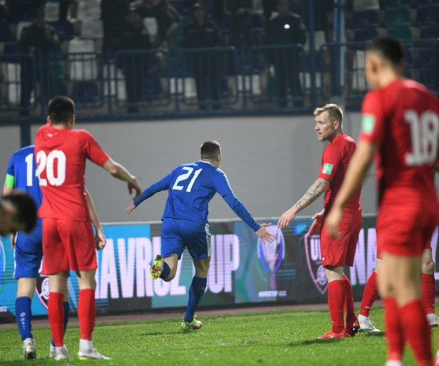 Сборная Узбекистана по футболу победила Кыргызстан