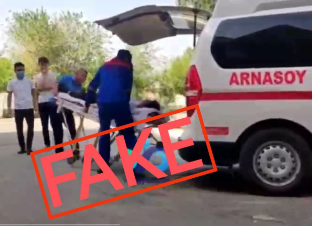 Минздрав Узбекистана назвал видео с бригадой скорой помощи, которая уронила пациента, фейком