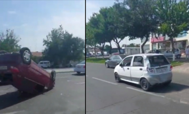 В Ташкенте произошло ДТП с участием нескольких авто