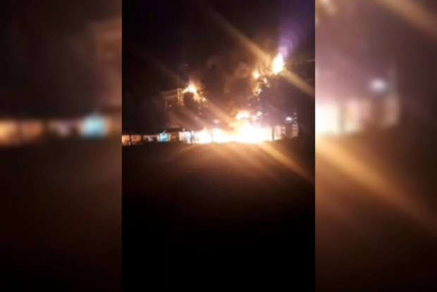 В Самаркандской области пожарные более трех часов тушили торговый центр