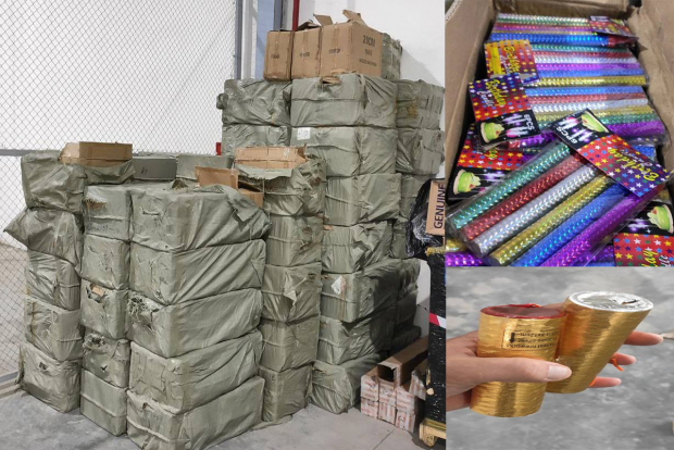 В Андижане пресечена контрабанда праздничных фейерверков на 630 млн сум