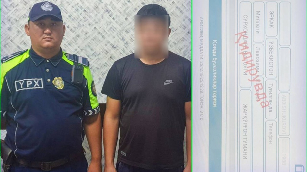 Сотрудник ДПС задержал в Янгиюле разыскиваемого мужчину, которому грозит до 15 лет лишения свободы