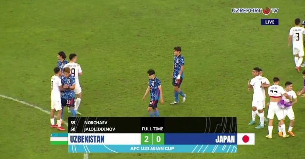 Молодежная сборная Узбекистана обыграла Японию и вышла в финал чемпионата Азии