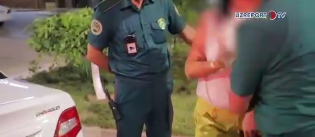 Женщина потушила сигарету о руку инспектора ДПС - видео