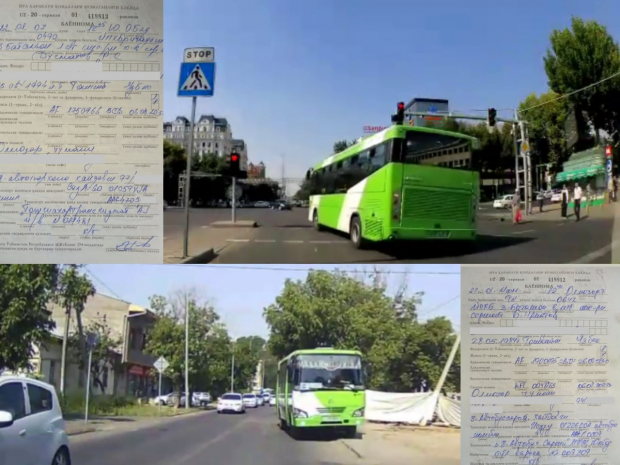 В Ташкенте наказали водителей автобусов, которые грубо нарушили ПДД, создавая опасность для жизни пассажиров