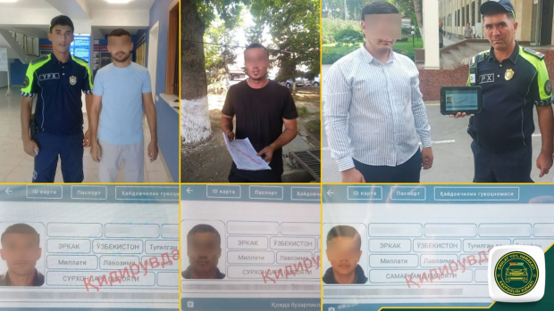 Сотрудники ДПС задержали несколько разыскиваемых лиц в Ташкенте