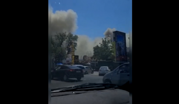 В Ташкенте произошёл очередной пожар в недостроенном здании