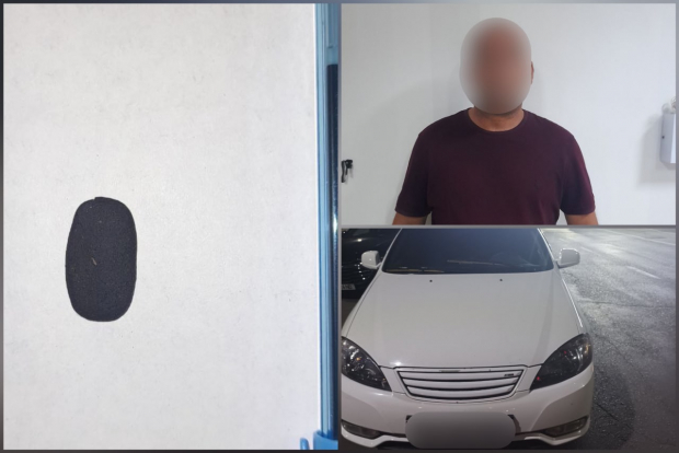 В Юнусабадском районе водитель автомобиля пытался избавиться от наркотического вещества