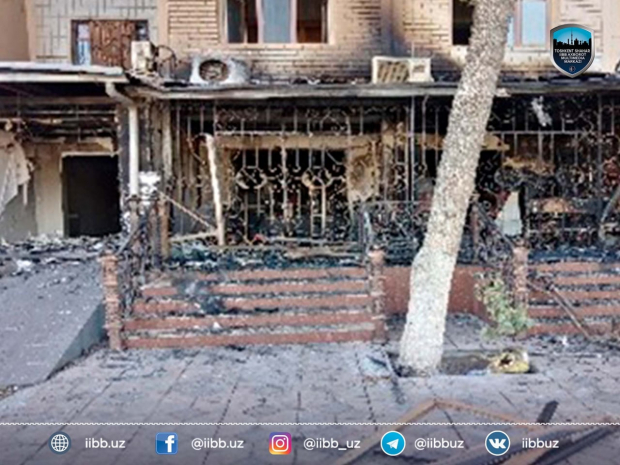Причиной пожара в парфюмерном магазине Яшнабадского района стал поджог