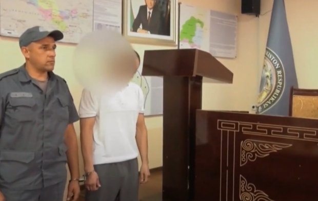 В Сурхандарье мужчина осужден на 4,5 года за нападение на правоохранителя с топором