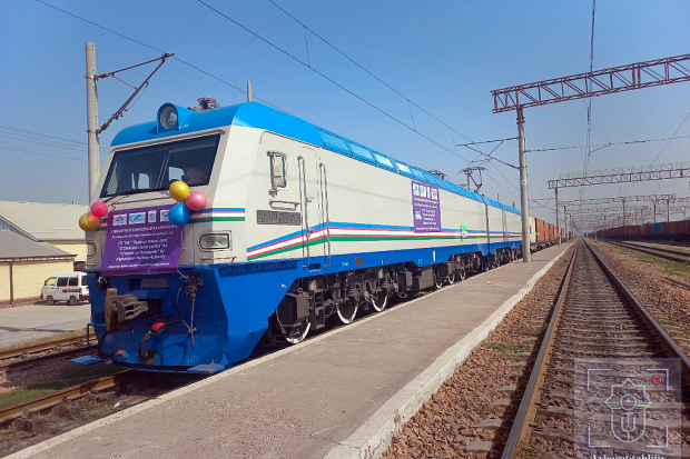 Между Узбекистаном и Афганистаном запущен первый поезд по новому маршруту