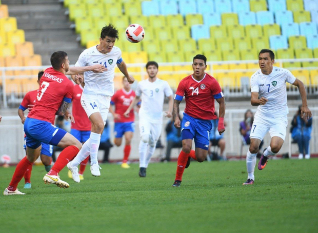 Сборная Узбекистана по футболу проиграла Коста-Рике