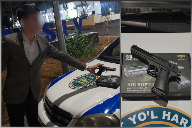 В Юнусабадском районе сотрудники ДПС выявили пневматическое оружие у водителя «Lacetti»