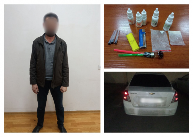 В Ташкенте сотрудники ДПС выявили психотропные препараты в салоне автомобиля «Lacetti»