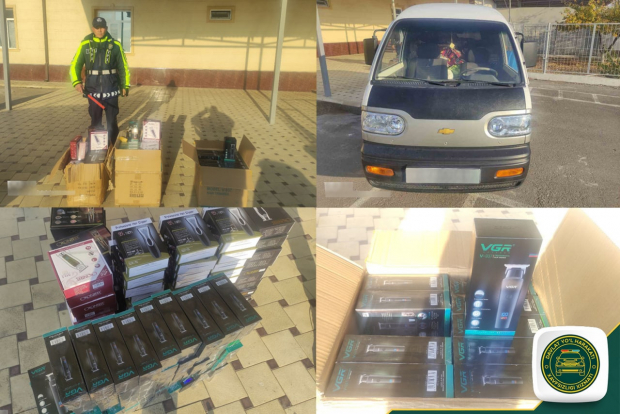 На перевале Камчик сотрудники ДПС выявили перевозку контрабандных аппаратов для стрижки волос