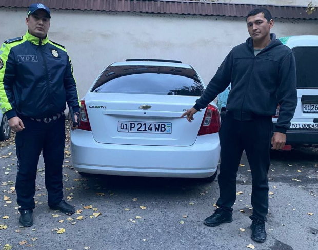В Ташкенте наказан водитель «Lacetti», который проявил агрессию к другим участникам дорожного движения