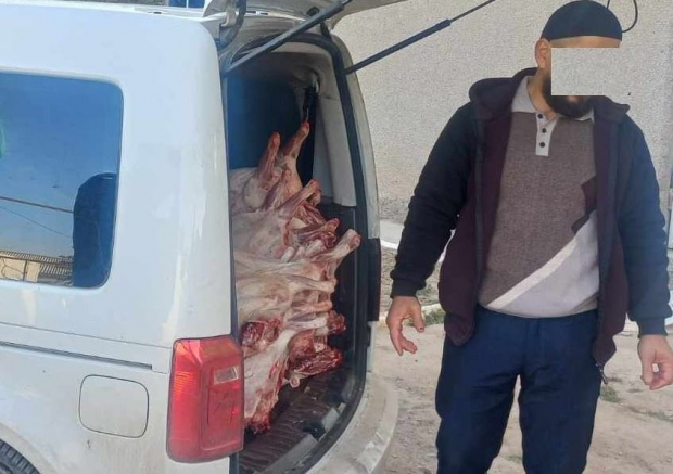 В Сурхандарьинской области пресечена незаконная перевозка 1400кг мяса
