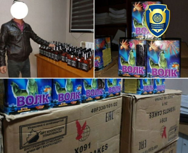 В Риштанском районе у гражданина изъяли фейерверки и алкоголь, возбуждено уголовное дело
