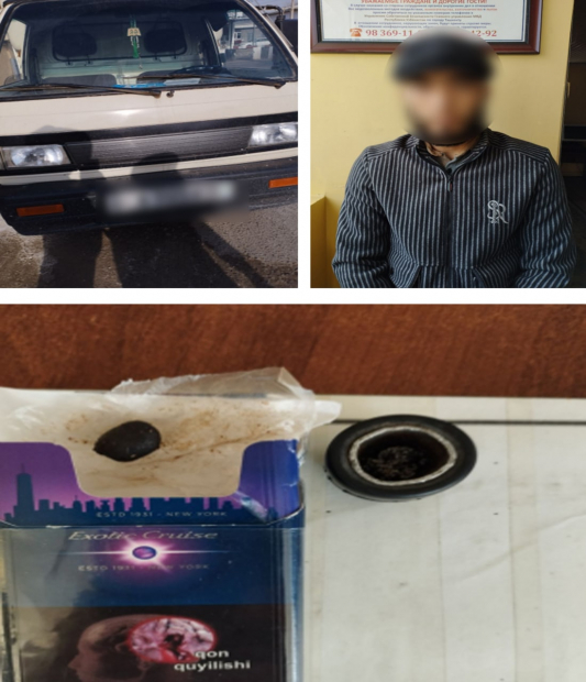 В Ташкенте задержан гражданин, который перевозил в своём автомобиле наркотики
