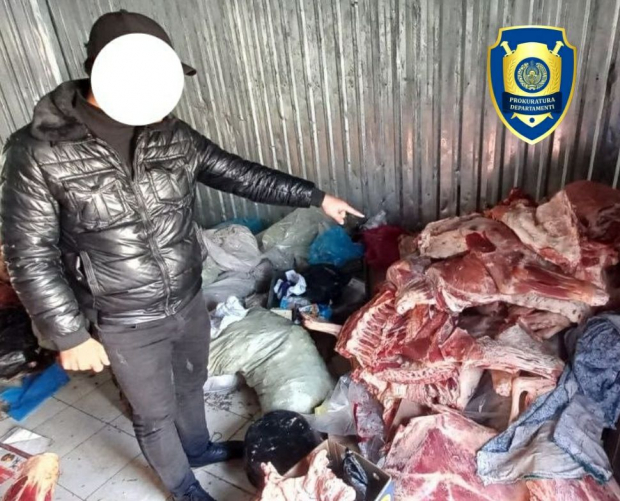 Из Бухары в Ташкент незаконно перевозили более 300кг мяса