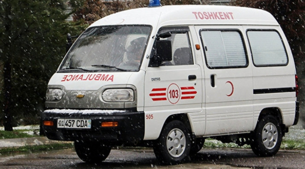 В Узбекистане большую часть карет скорой помощи составляют автомобили модели Damas