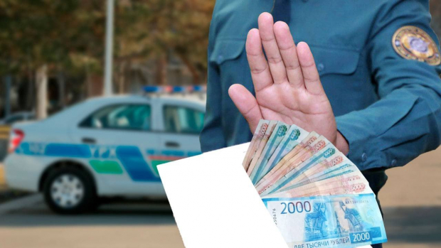 В Навои водитель на автомобиле с российскими госномерами пытался дать взятку сотруднику ДПС