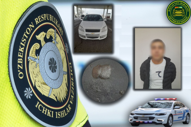 В Ташкенте сотрудники ДПС задержали водителя автомобиля «Nexia-3»