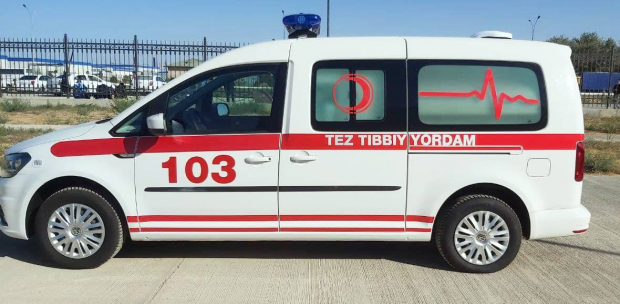 В Узбекистан передана новая партия карет скорой помощи Volkswagen Caddy