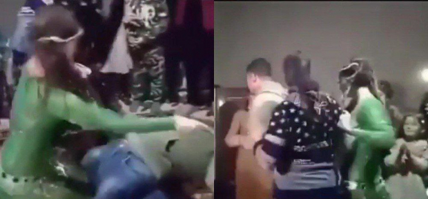 Жена узбекистанца приревновала его к танцовщице и вот что сделала с ней — видео