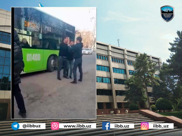 В Ташкенте произошла очередная драка между водителями автобусов