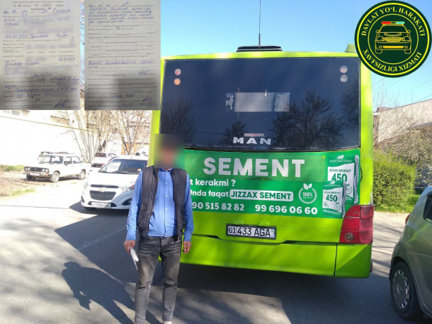 В Ташкенте наказали водителя автобуса, который ехал по «встречке» - видео