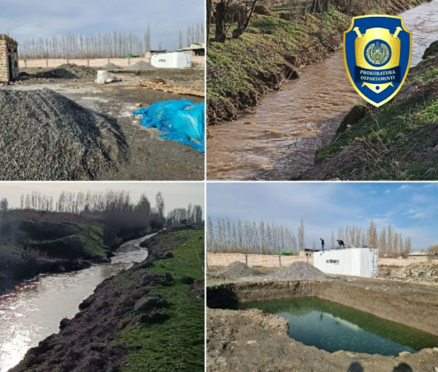 В Ферганской и Ташкентской областях выявлены хищения при работах по очистке каналов и строительстве сети сточных вод
