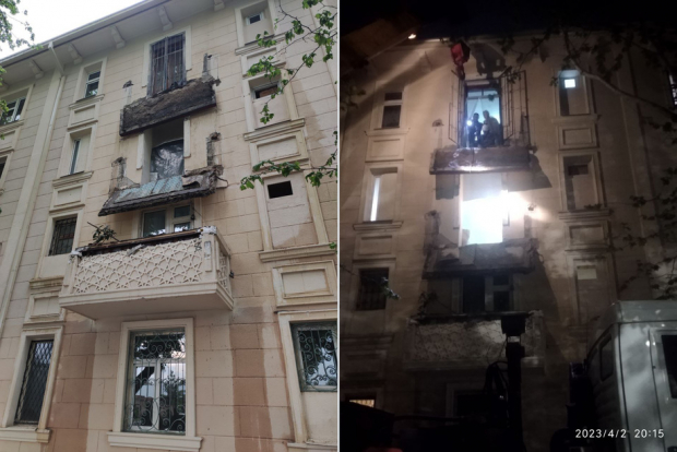 В Ташкенте в результате непогоды обрушились балконы жилых домов