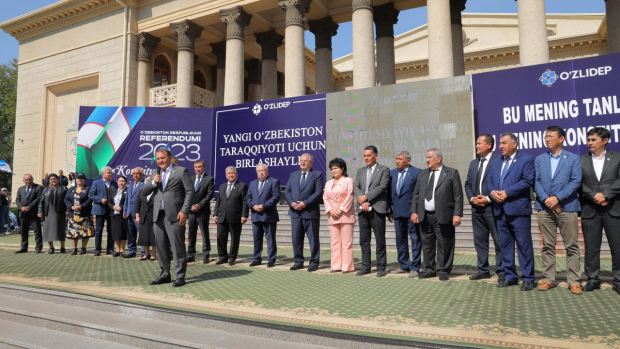 В городе Чирчике состоялось посвященное референдуму очередное эвент-мероприятие УзЛиДеП