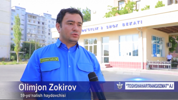 В Ташкенте наказали водителя автобуса за выключенный кондиционер — видео