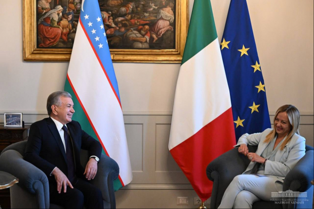 Президенты Италии и Узбекистана провели совместные переговоры