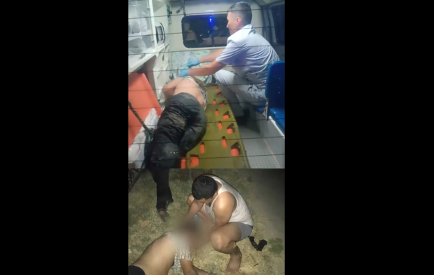 В Гулистане сотрудники ППС спасли тонущего мужчину - видео