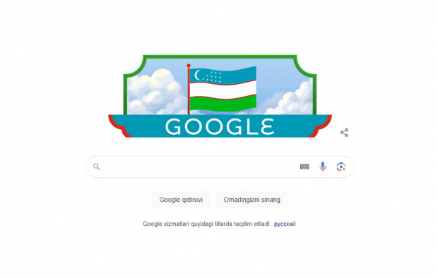 Google поздравил узбекистанцев с Днём независимости