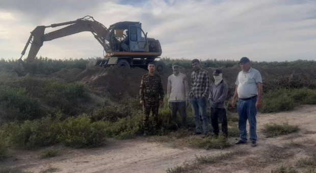 В Нукусе гражданин пытался незаконно выкопать 1800кг корней солодки