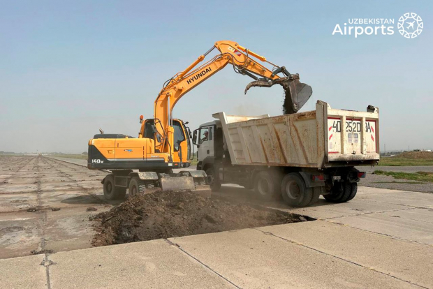 Начато строительство нового аэродромного комплекса международного аэропорта «Андижан»