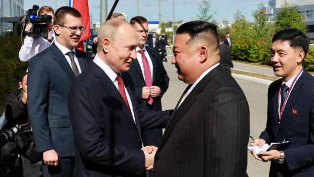 Ким Чен Ын встретился с Владимиром Путиным