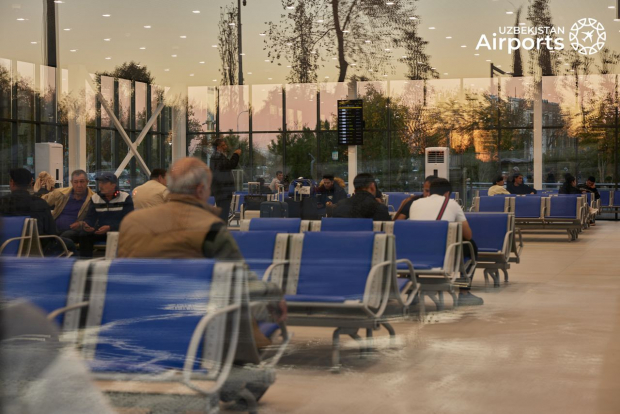 В аэропорту Ташкента открылась зона для встречающих