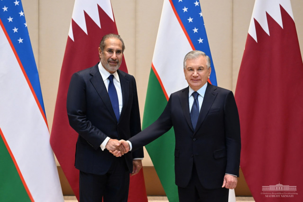 Шавкат Мирзиёев принял бывшего Премьер-министра Государства Катар