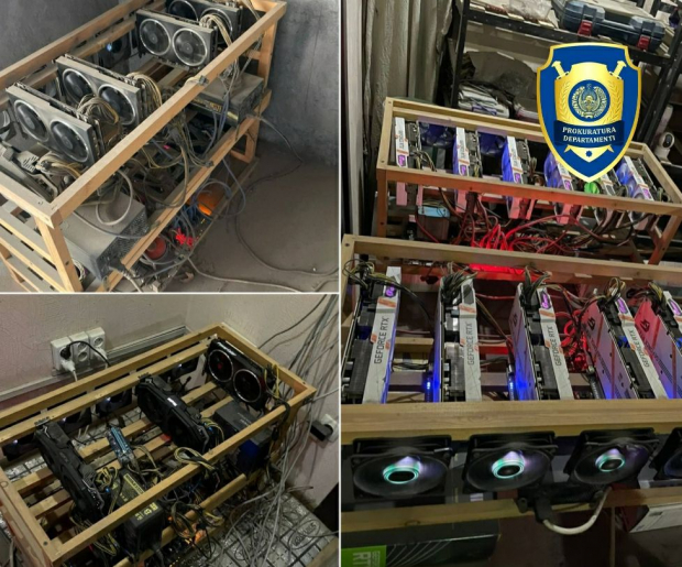 В Ташкенте майнинговая ферма была незаконно подключена к электросети