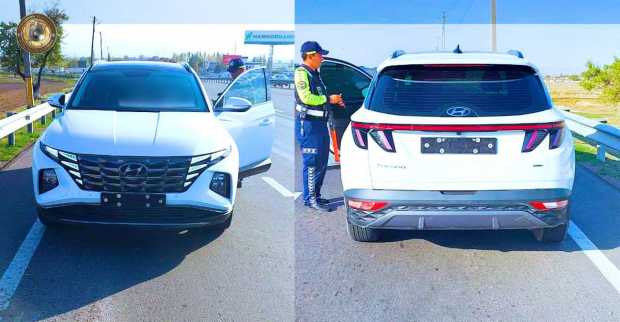 В Узбекистане начался рейд против водителей скрывающих номер автомобиля