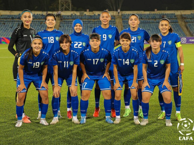 Женская сборная Узбекистана по футболу улучшила свои позиции
