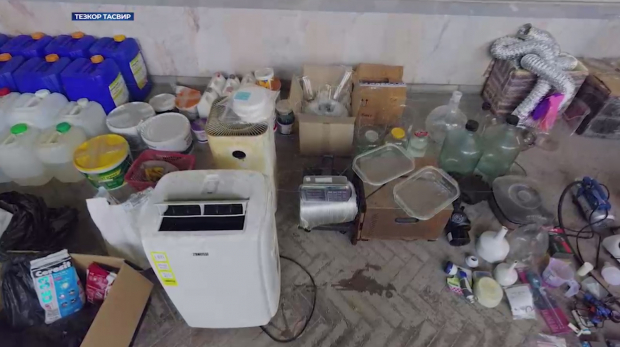 В Ташкенте обнаружили нарколабораторию, в которой выявили наркотики на 900 тыс. долларов - видео